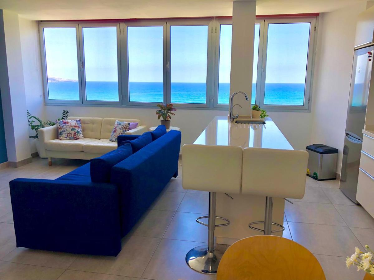 Vistas Mar Playa Las Canteras Primera Linea Wifi Las Palmas de Gran Canária Exterior foto